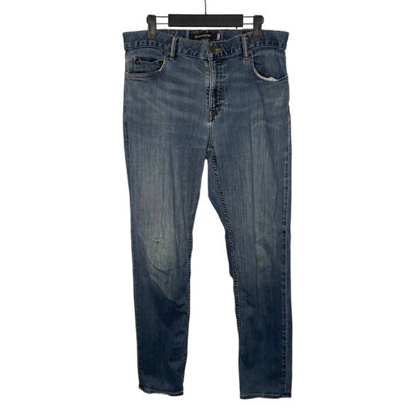 Banana Republic Mens Jeans 34 Tapered Denim Blue Casual Light Wash 34x32 - Picture 1 of 14